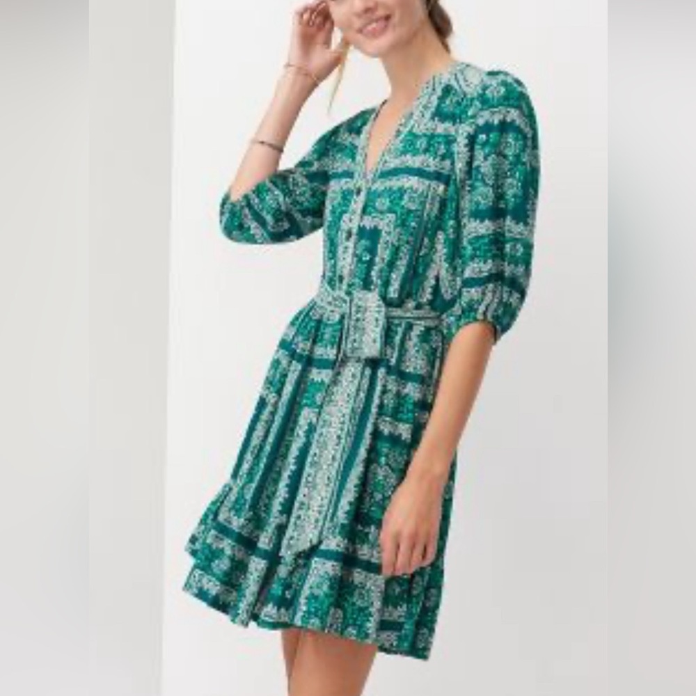 Green Dress by Porridge for Anthropologie 1X